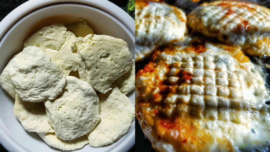 Fried Kalari Cheese served hot with chutney

