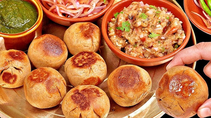 Litti Chokha traditional dish representing food diversity in India